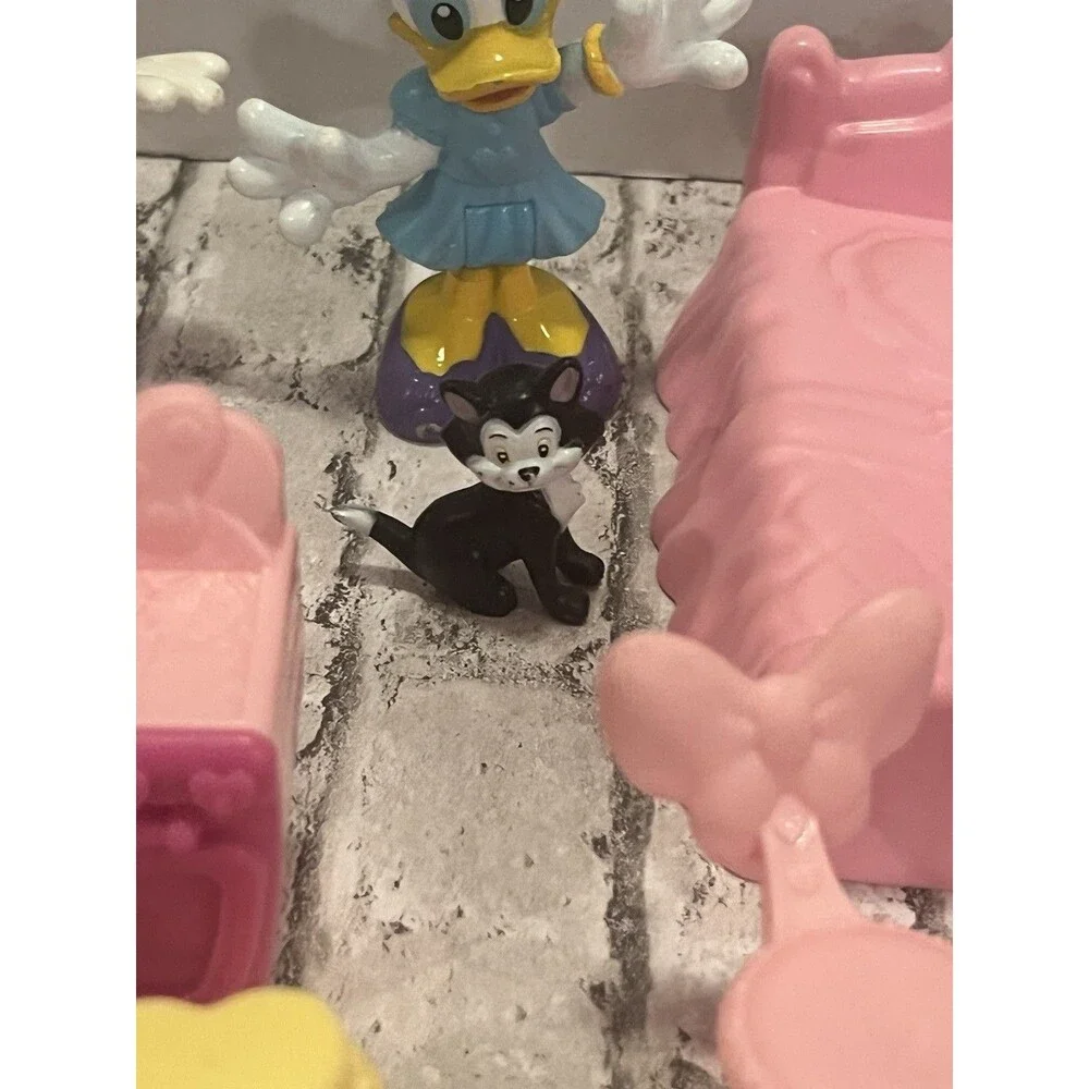 Minnie Mouse Bow Sweet Home Dollhouse Furniture Accessories Disney Toy Set Lot